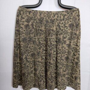 Cato  Skirt Plus Size 20W Black & Dark Tan